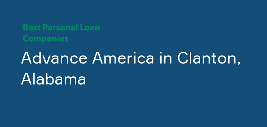 Advance America in Alabama, Clanton