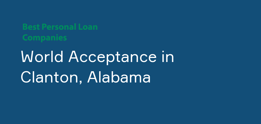 World Acceptance in Alabama, Clanton