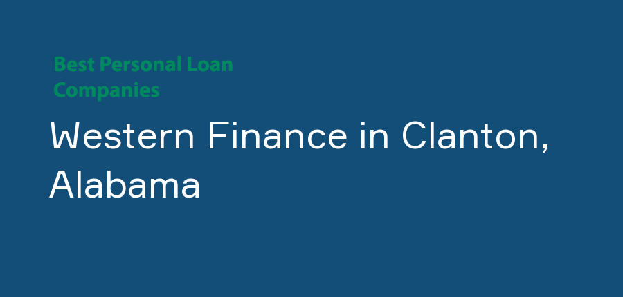 Western Finance in Alabama, Clanton