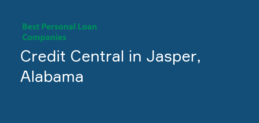 Credit Central in Alabama, Jasper