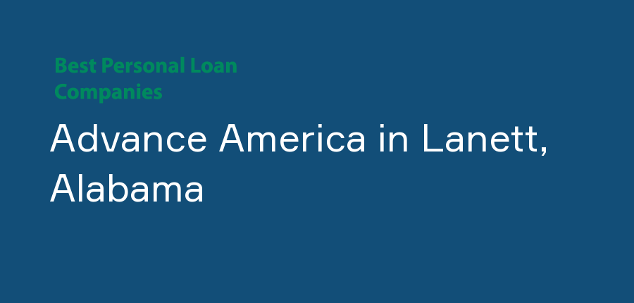 Advance America in Alabama, Lanett