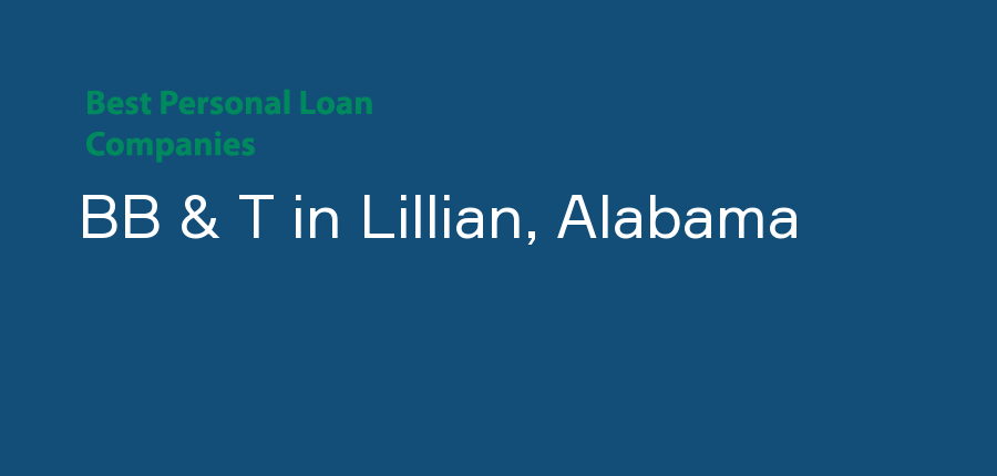 BB & T in Alabama, Lillian