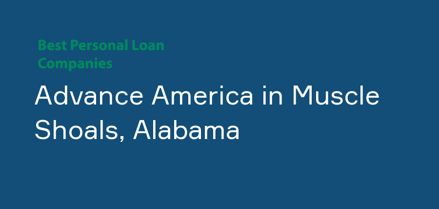 Advance America in Alabama, Muscle Shoals