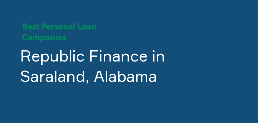 Republic Finance in Alabama, Saraland