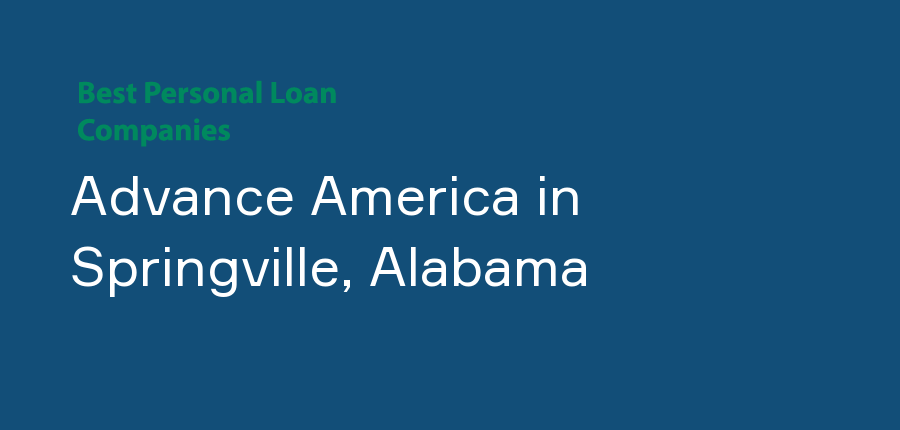 Advance America in Alabama, Springville