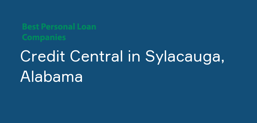 Credit Central in Alabama, Sylacauga