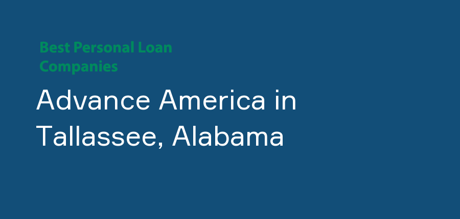 Advance America in Alabama, Tallassee