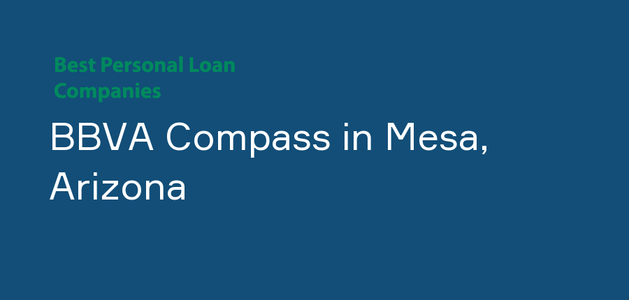 BBVA Compass in Arizona, Mesa