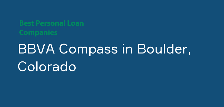 BBVA Compass in Colorado, Boulder