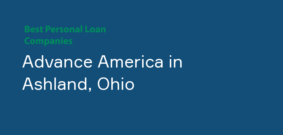 Advance America in Ohio, Ashland