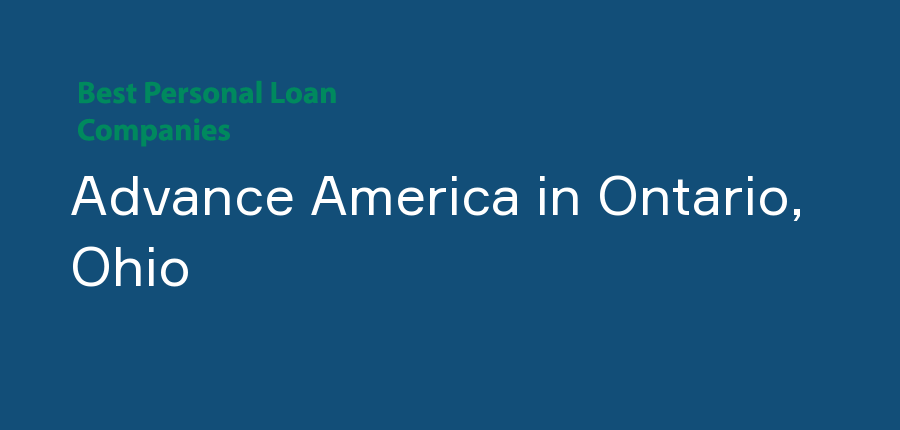 Advance America in Ohio, Ontario