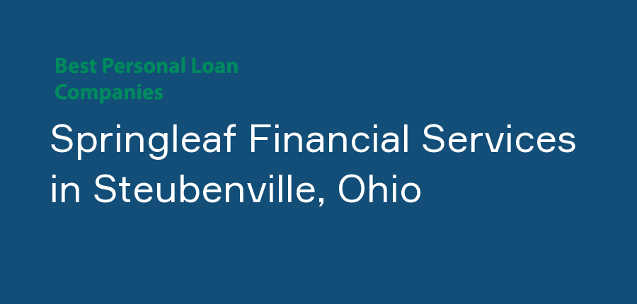 Springleaf Financial Services in Ohio, Steubenville