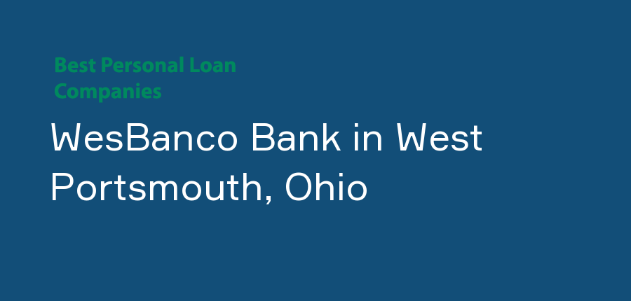 WesBanco Bank in Ohio, West Portsmouth