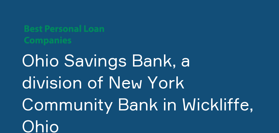 Ohio Savings Bank, a division of New York Community Bank in Ohio, Wickliffe