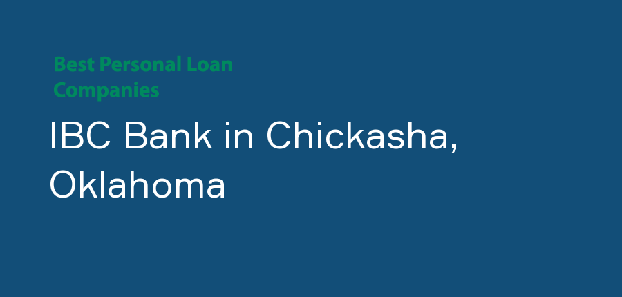 IBC Bank in Oklahoma, Chickasha