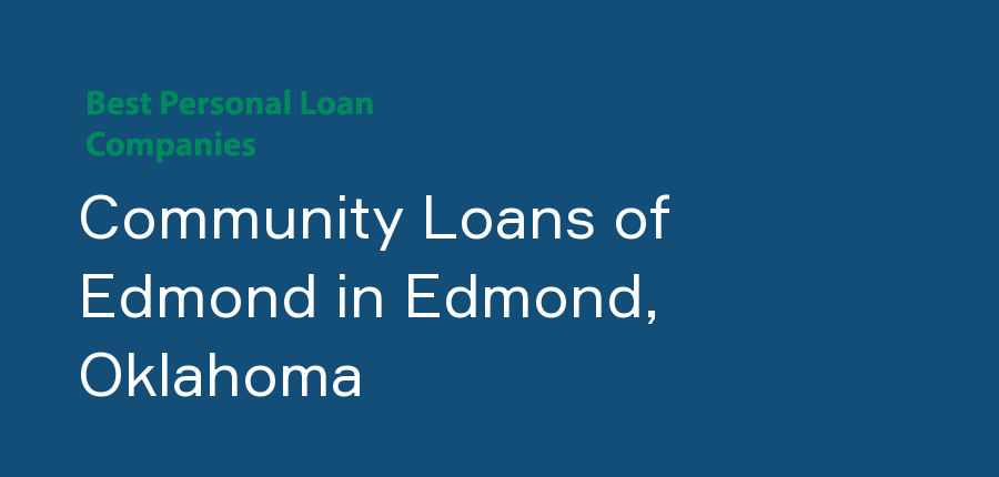 Community Loans of Edmond in Oklahoma, Edmond