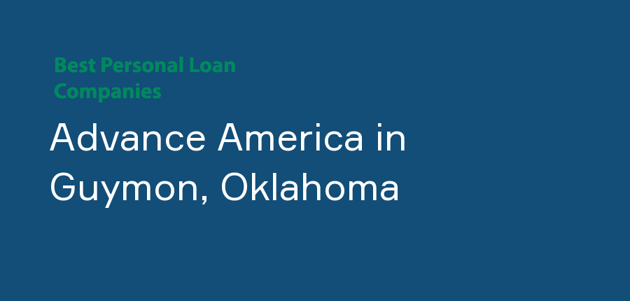 Advance America in Oklahoma, Guymon