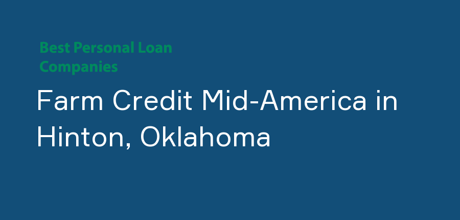 Farm Credit Mid-America in Oklahoma, Hinton