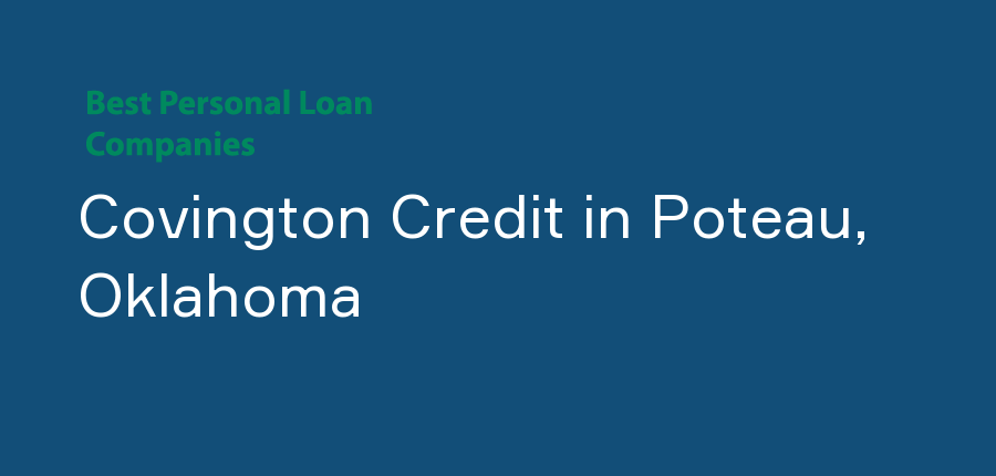 Covington Credit in Oklahoma, Poteau