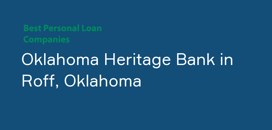 Oklahoma Heritage Bank in Oklahoma, Roff