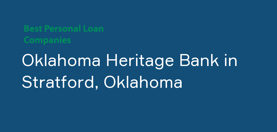 Oklahoma Heritage Bank in Oklahoma, Stratford