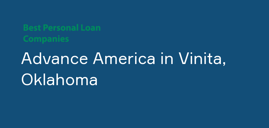 Advance America in Oklahoma, Vinita