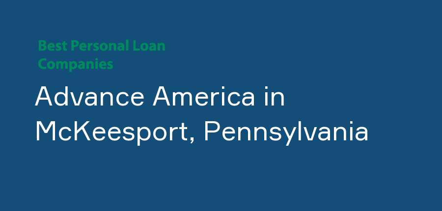 Advance America in Pennsylvania, McKeesport