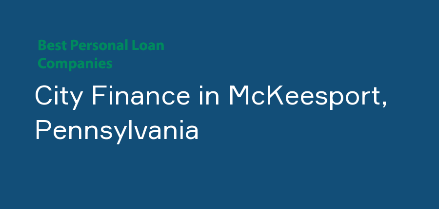 City Finance in Pennsylvania, McKeesport