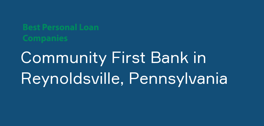 Community First Bank in Pennsylvania, Reynoldsville