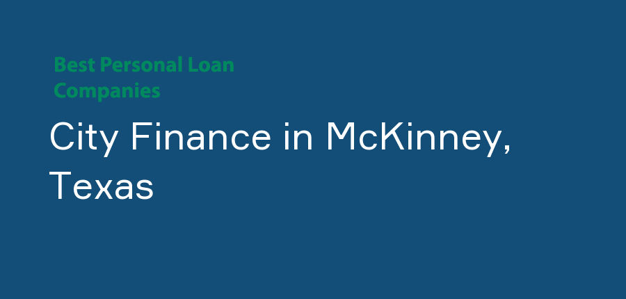 City Finance in Texas, McKinney