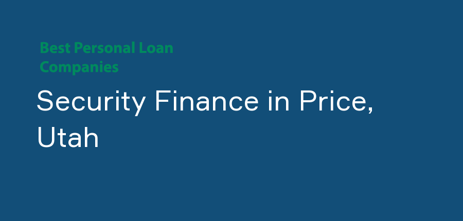 Security Finance in Utah, Price