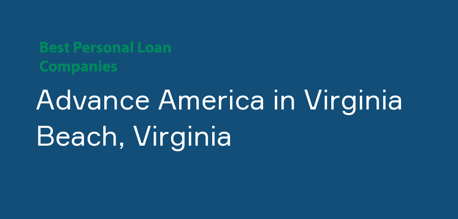 Advance America in Virginia, Virginia Beach