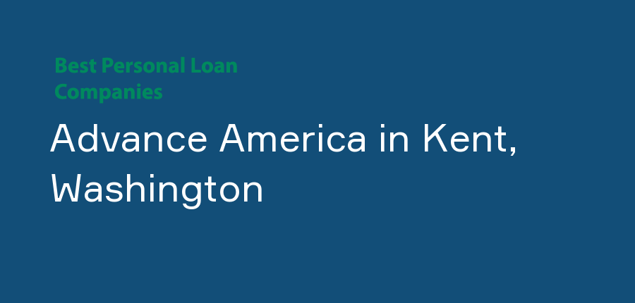 Advance America in Washington, Kent