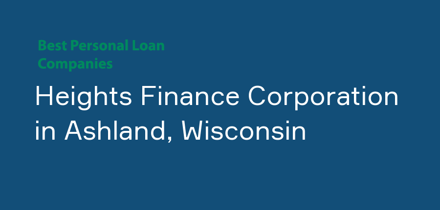 Heights Finance Corporation in Wisconsin, Ashland