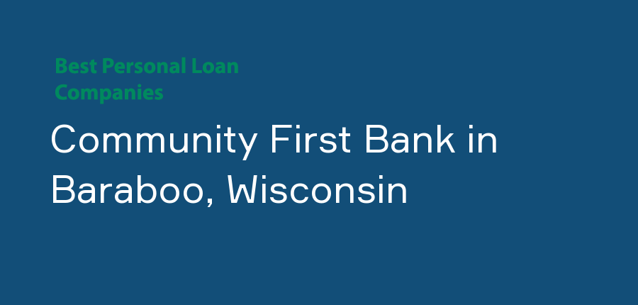 Community First Bank in Wisconsin, Baraboo