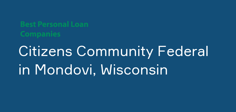 Citizens Community Federal in Wisconsin, Mondovi