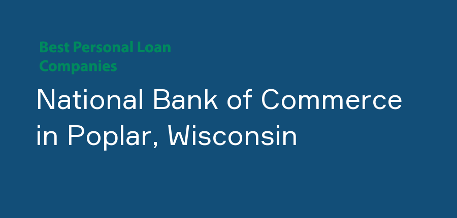 National Bank of Commerce in Wisconsin, Poplar